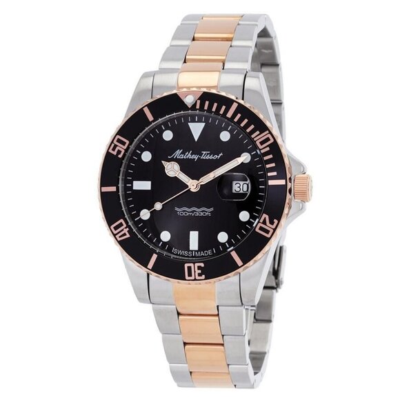 NWT Mathey-Tissot Fashion Men's Quartz Steel Authentic Watch - Picture 1 of 3